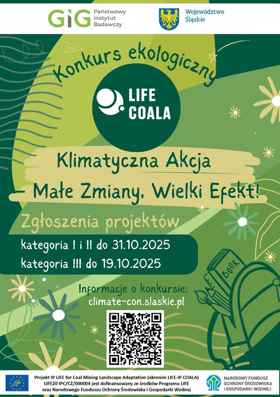 Plakat informacyjny dotyczący konkursu