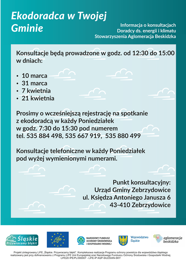 Plakat informacyjny - Ekodoradca w Twojej Gminie
